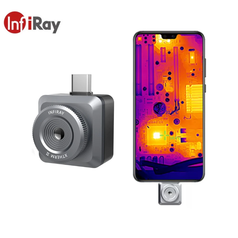 

InfiRay T2L T2S Plus Mobile Phone Thermal Imager PCB Circuit Failure Test Tool Thermometer Thermal Camera for Android Type-C