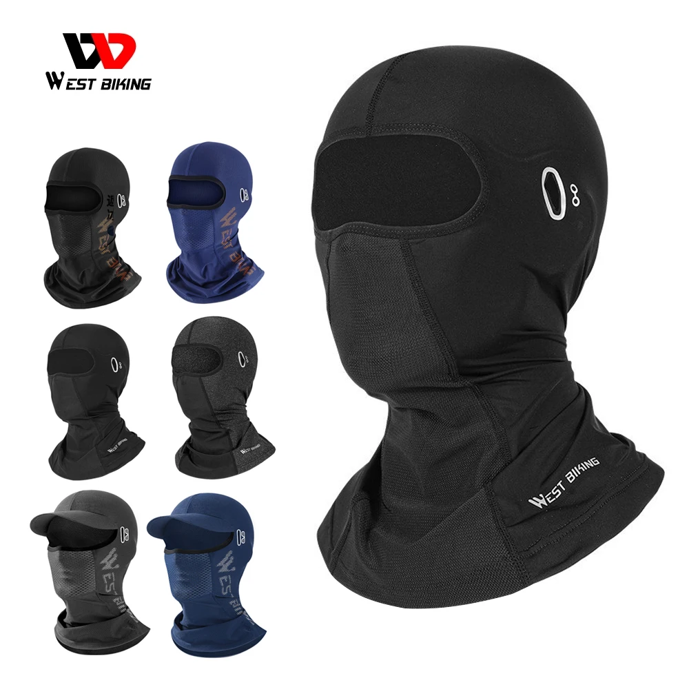

WEST BIKING головные уборы для велоспорта, головные уборы, мотоциклетная Балаклава, велосипедные дорожные шапки, пылезащитный чехол для лица, шл...