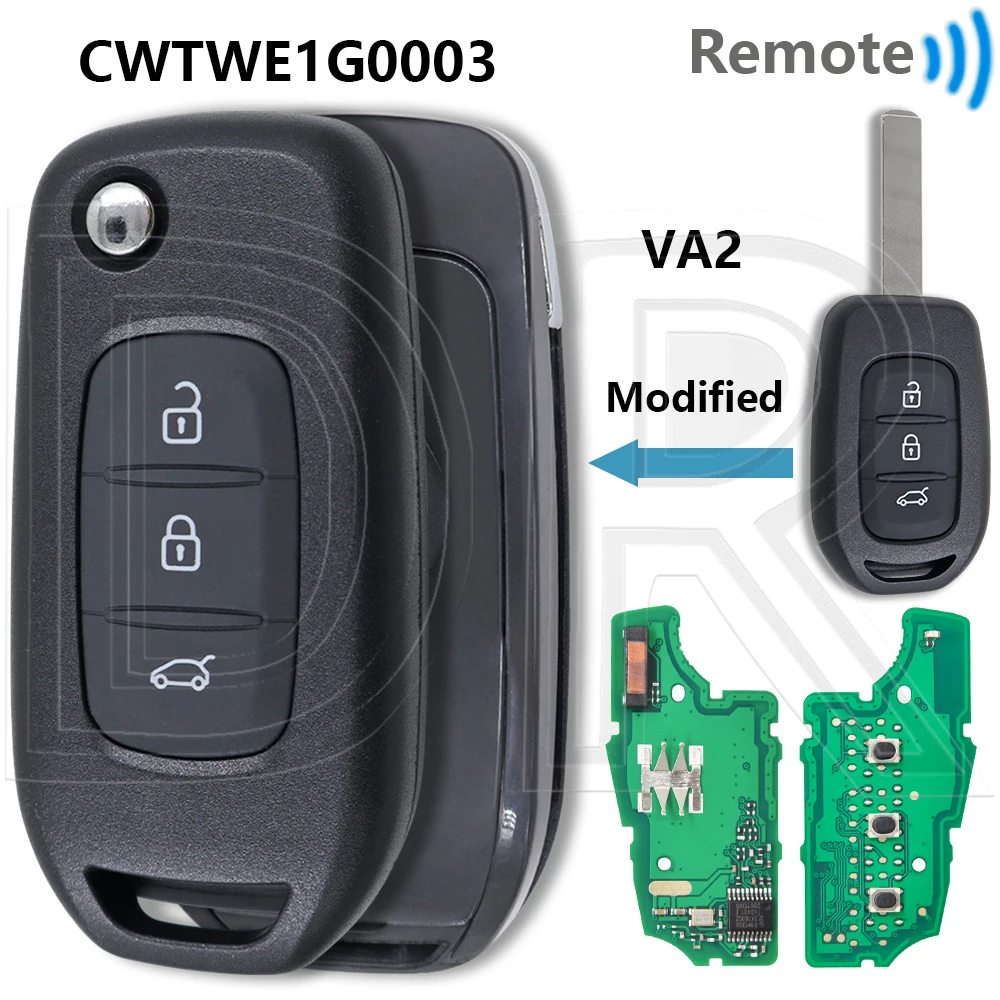 

Отличный 3-кнопочный 4A PCF7961, 433 МГц, модифицированный раскладной автомобильный дистанционный ключ для Renault Trafic Dacia Duster Logan Sandero Symbol 2012-2018