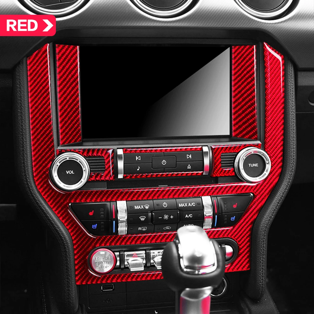 Чехол центральной консоли автомобиля из углеродного волокна аксессуар для