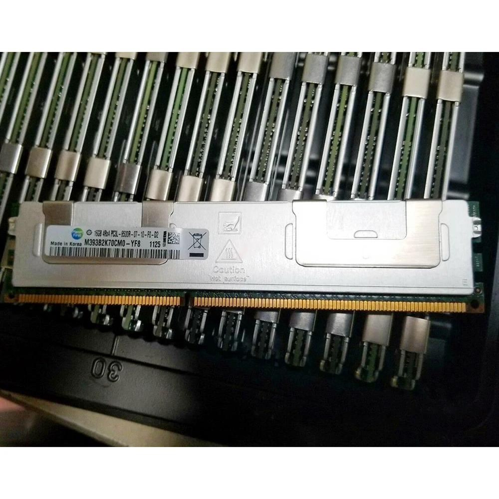

1 PCS For Samsung RAM M393B2K70CM0-YF8 16G 16GB 4RX4 PC3L-8500R REG DDR3L 1066 Server Memory Fast Ship High Quality
