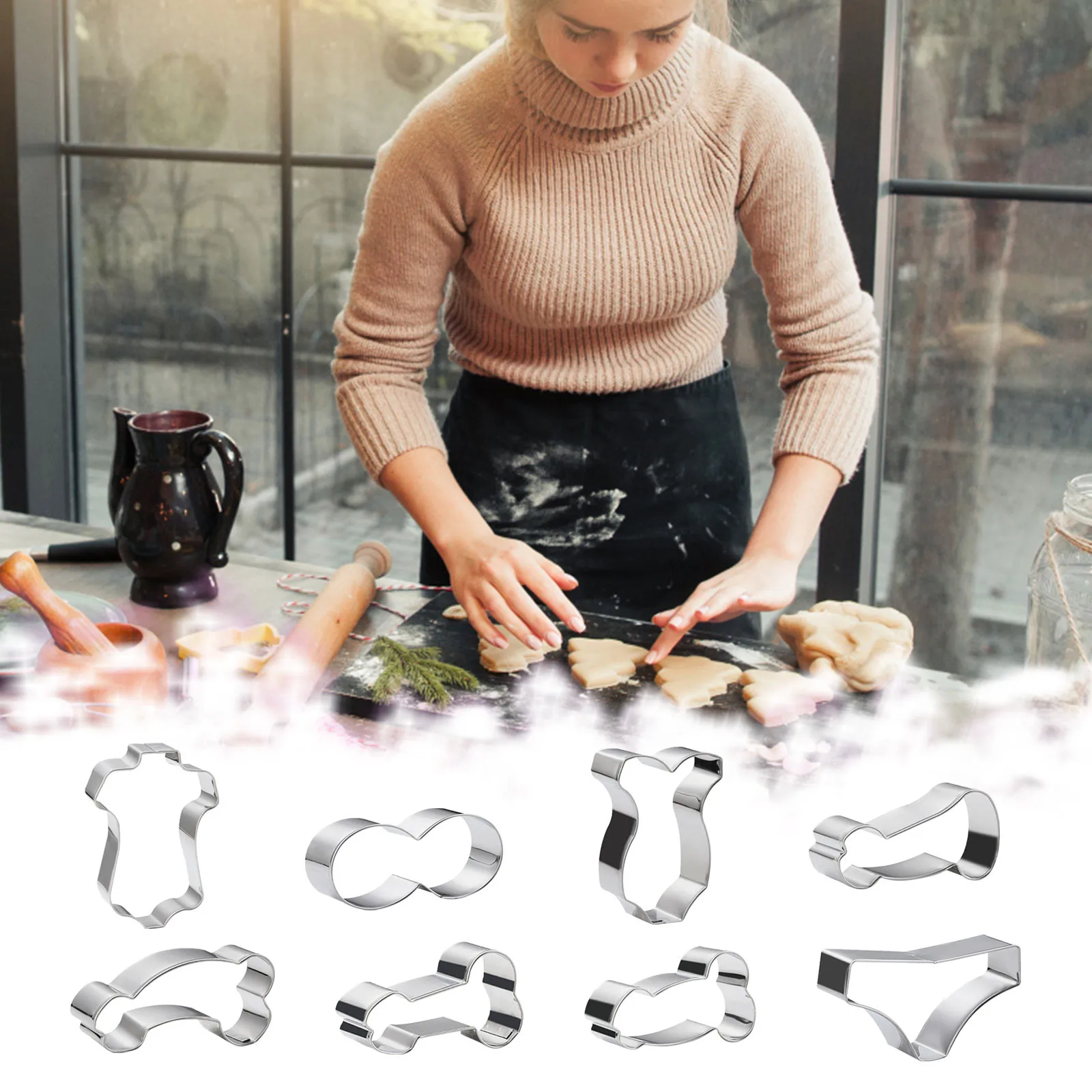 

4 шт. инструмент для сыра, форма для кексов, искусственные Инструменты для выпечки из нержавеющей стали, инструменты для выпечки, 1 шт., искусс...