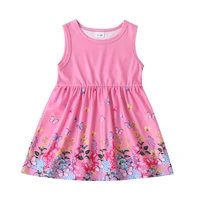 summer newborn baby girl clothes infant girl clothes floral print sleeveless beach dress princess dresses