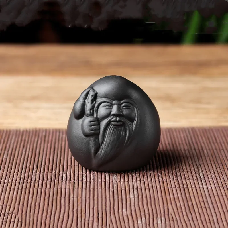 Статуэтка Будды из фиолетовой глины JINGDE TEA SET