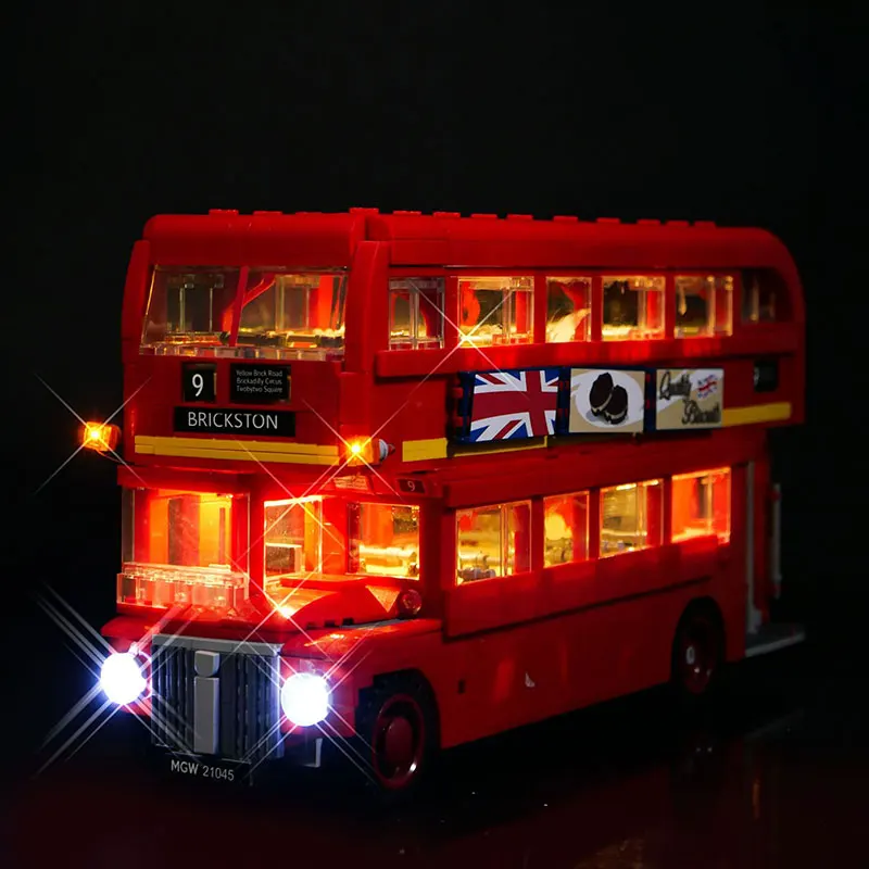 Фото Комплект светодиодных ламп для LEGO 10258, совместимый с 21045, набор аксессуаров для лондонского автобуса, игрушки-светильники, подарок на Рождество (модель в комплект не входит) №3