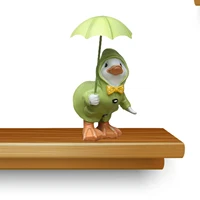 creative dilly and dally garden ducks with detachable umbrellas 2022 new desk decor garden ornaments