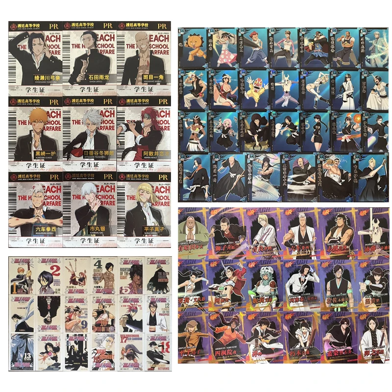 Фото Японское аниме Bleach Kurosaki Ichigo Ishida Uryuu Madarame Ikkaku, подарок на Рождество, день рождения, коллекционные карты, детские игрушки №1
