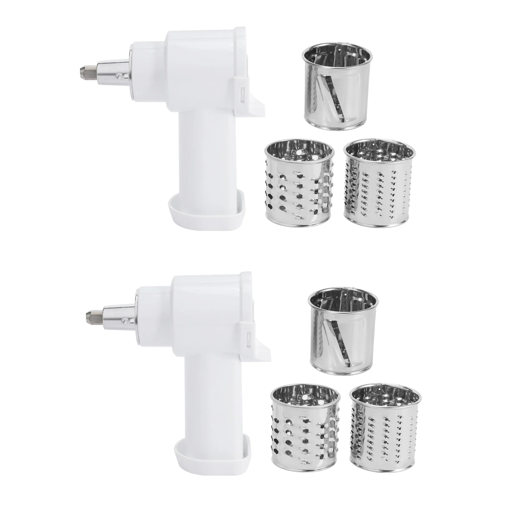 

2X Vegetable Slicer/Shredder/Cheese Grater for Stand Mixer Attachment Slicing Shredding Accessories
