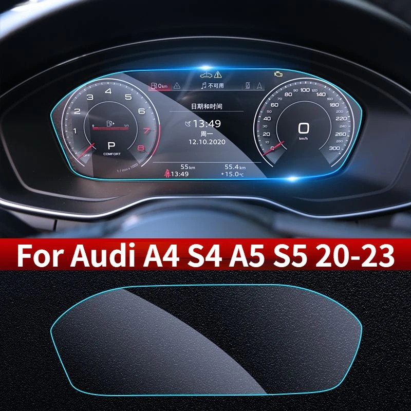 

Навигационный экран из закаленного стекла для Audi A4 S4 A5 S5 2020-2023, инструмент, пленка, автомобильные аксессуары для интерьера