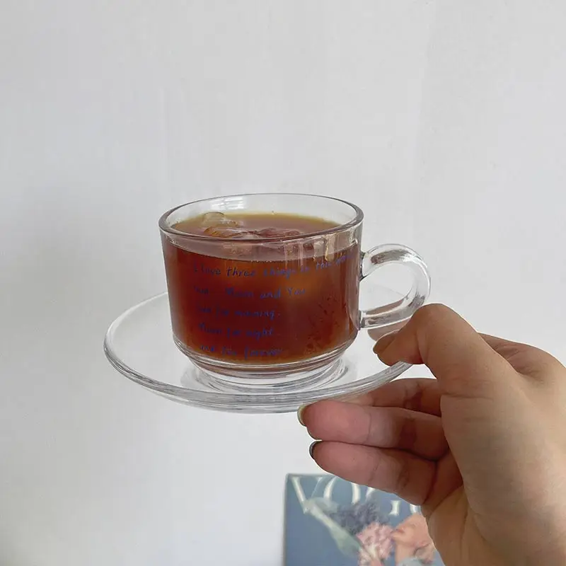 Креативная кофейная чашка с буквенным принтом 180 мл | Дом и сад