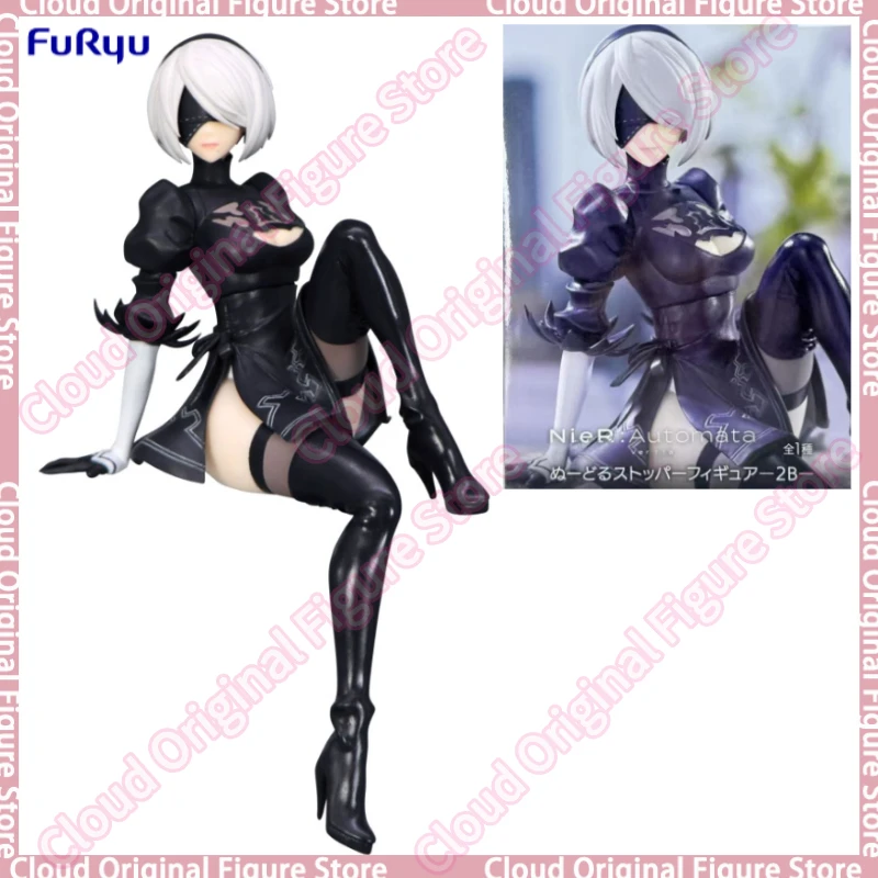 Фото В наличии 100% оригинальный Furyu NieR: Automata Ver1. Фигурка 1a Noodle Stopper, аниме-фигурка 2B, коллекционная модель, игрушка, подарок №1