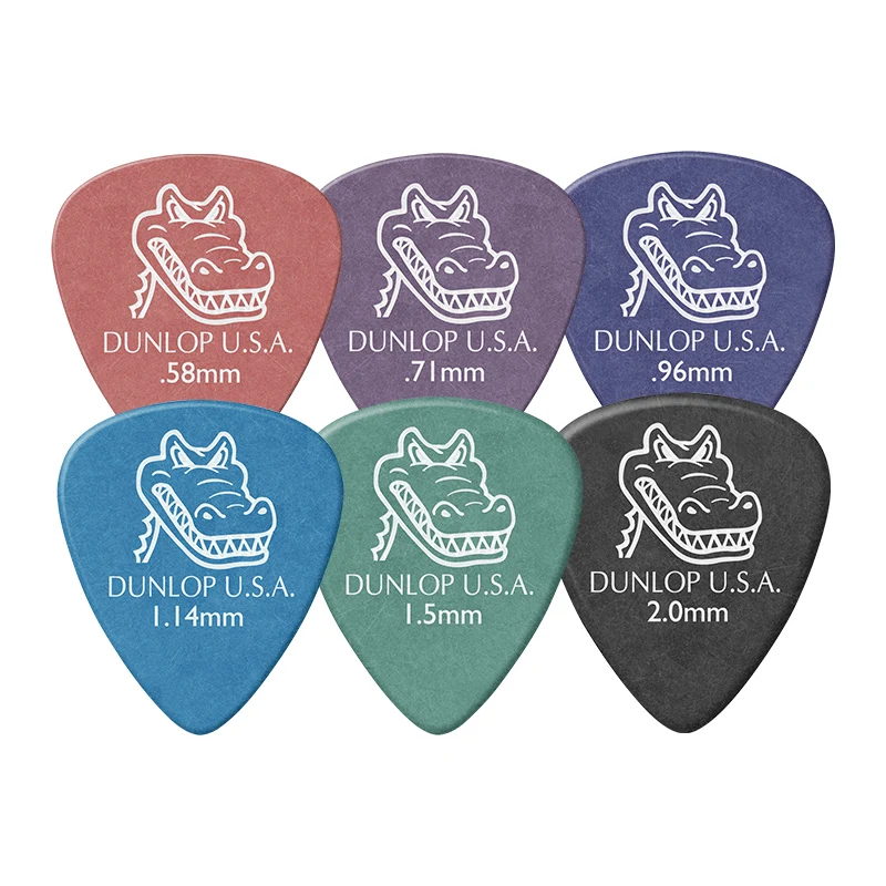 

1 шт., медиатор для гитары Dunlop Gator Grip 0,58/0,71/0,96/1,14/1,50/2 мм