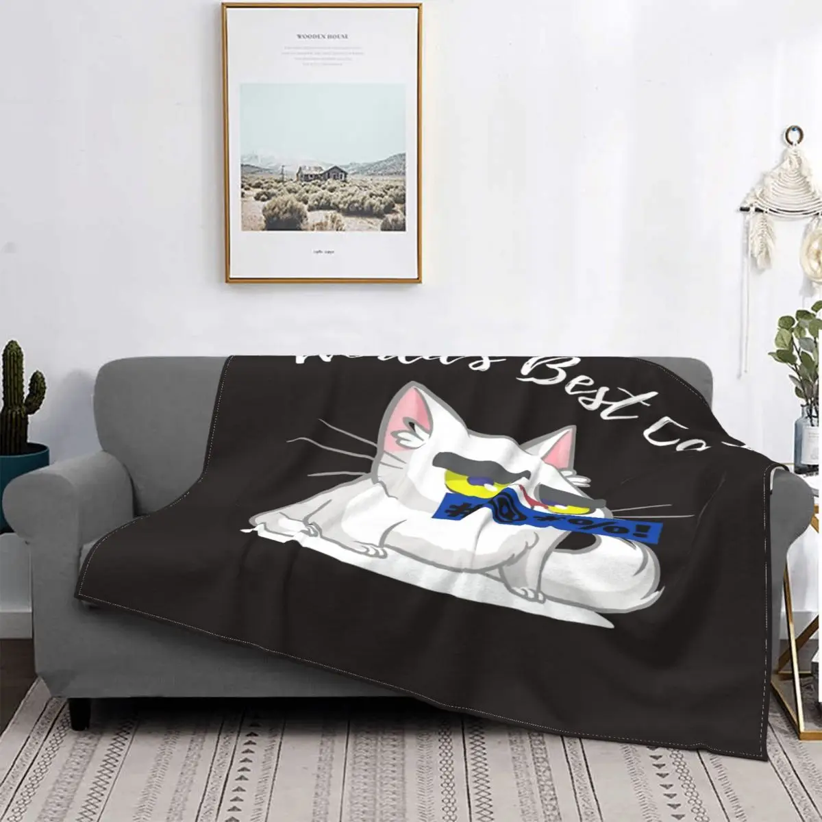 

Manta de gato blanco, colcha para cama, edredón a cuadros, manta de Picnic, colcha de Picnic