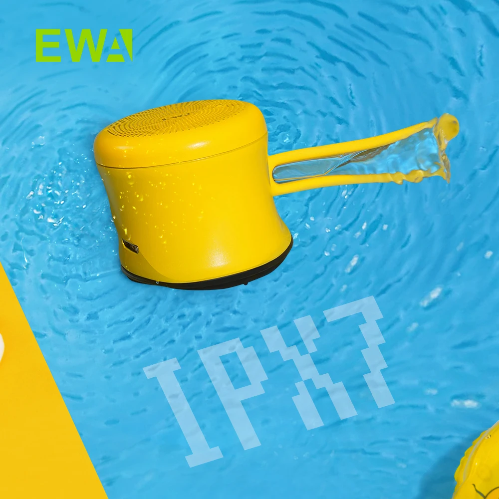 

EWA A119 Mini TWS Bluetooth Speaker with Lanyard IPX7 Waterproof Super Cute Metal Wireless Portable Speaker