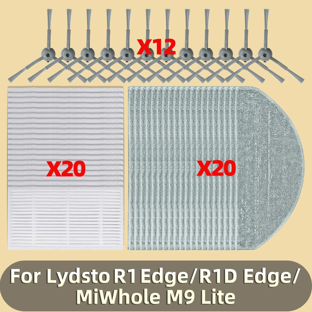 Совместимо с MiWhole M9 Lite Lydsto R1 Edge / R1D (Roidmi Eve Rook S) Аксессуары HEPA-Фильтр Швабра Боковая