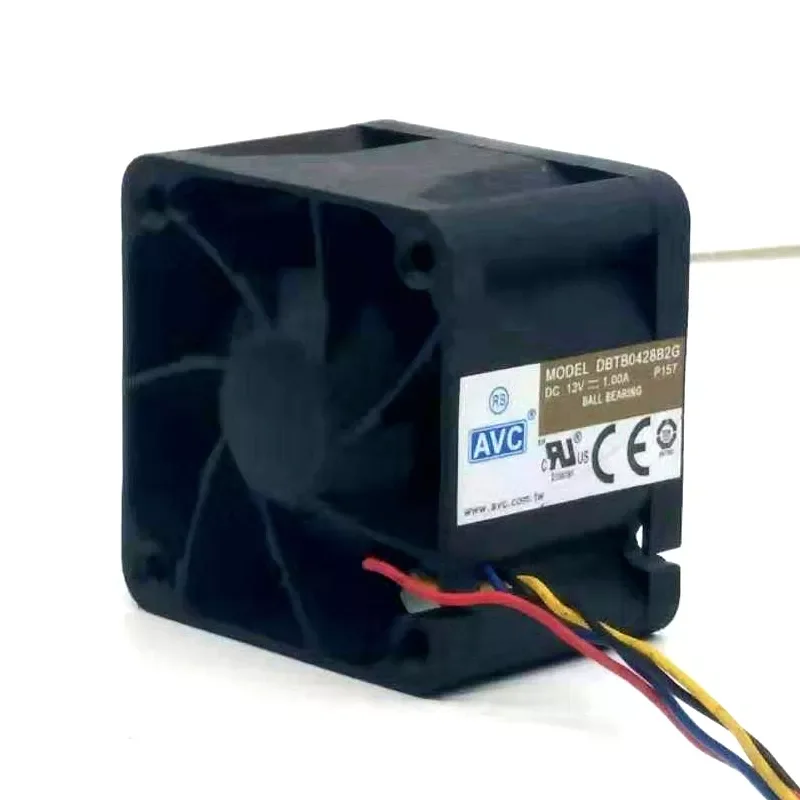 

40 мм мощный вентилятор охлаждения для AVC 4028 12 В 1A DBTB0428B2G высокоскоростные серверные вентиляторы 40*40*28 мм двойной шарикоподшипник 4-проводный ...