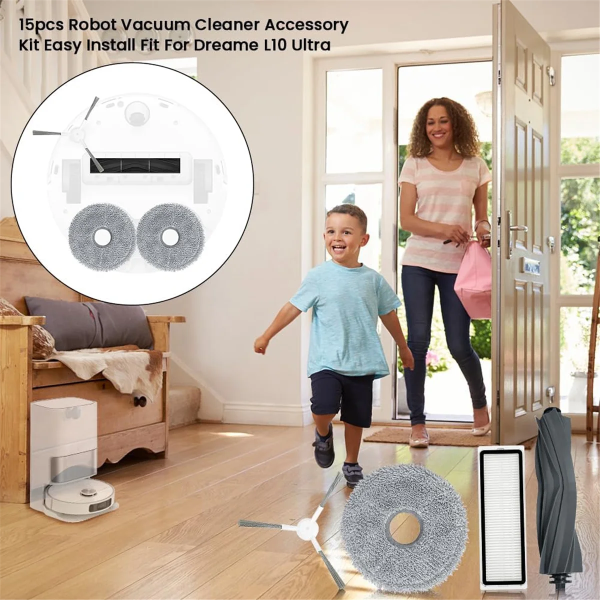 Для Dreame L10s Ultra L10 для пылесоса Xiaomi X10 основная боковая щетка фильтр Hepa швабра