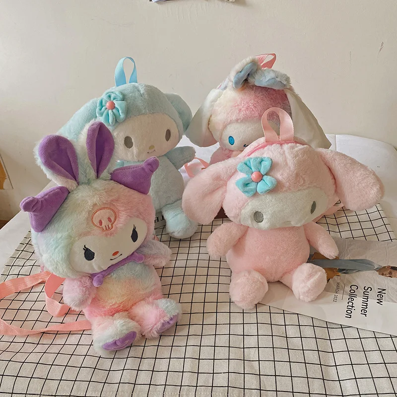 

Милый мультяшный плюшевый рюкзак для кукол в стиле аниме кавайная коричная курола куроми моя мелодия санриод рюкзак для путешествий на отк...