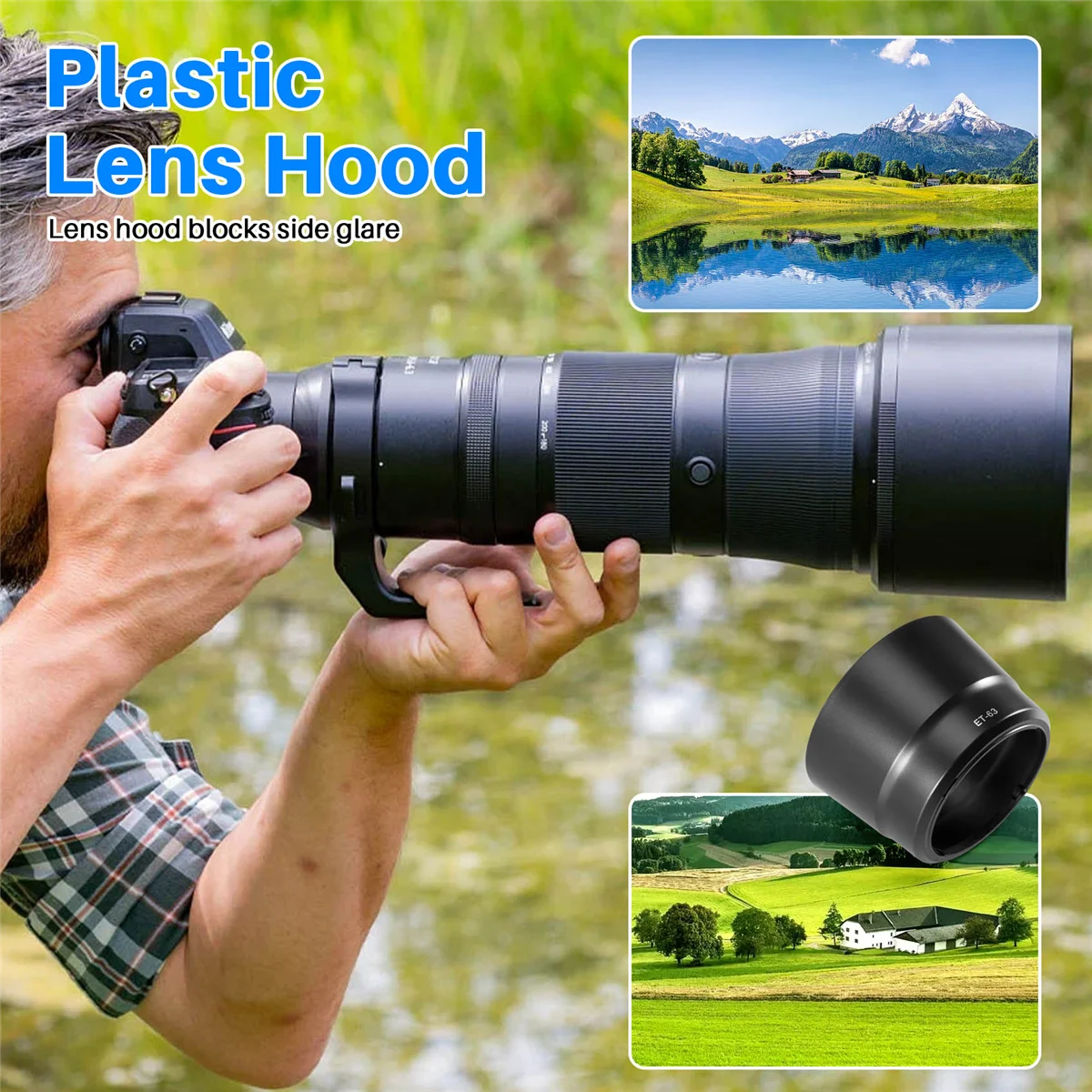 Бленда ET-63 для Canon EF-S 55-250mm f4-5.6 IS