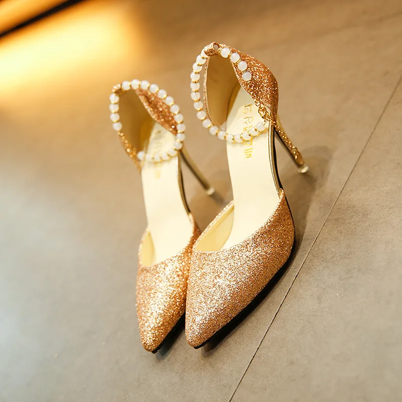 Женские туфли-лодочки 2024 весенне-летние римские сандалии с острым носком и