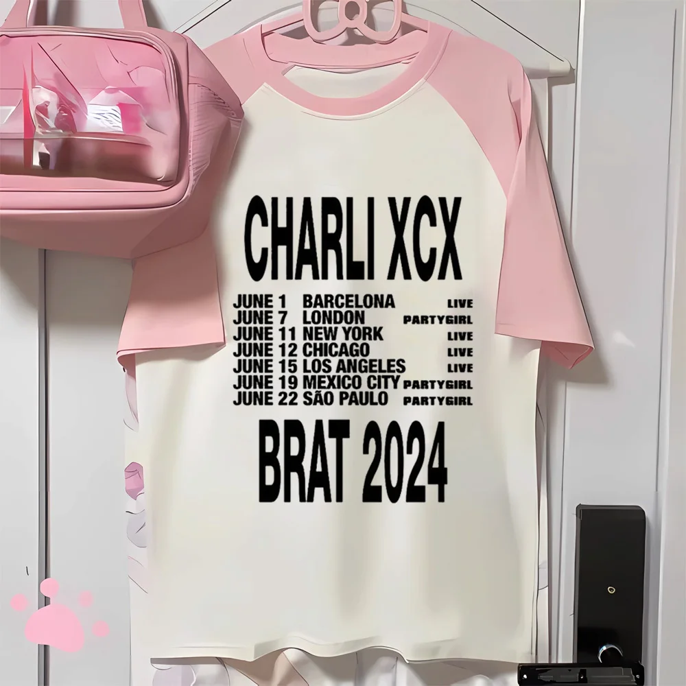 Футболка Charli Xcx Brat женская одежда для активного отдыха Женская комиксная