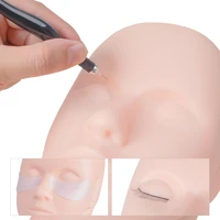 practice eyelash extension mannequin head training false eyelashes extensions sticker pads makeup tools