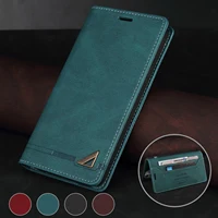 Кожаный чехол с защитой от кражи для Redmi Note 10 Pro 9 8 7A Redmi 10 9 9A 9C 9T 8 8A 7A Mi POCO F3 X3 NFC M3 Pro 11T, чехол для телефона