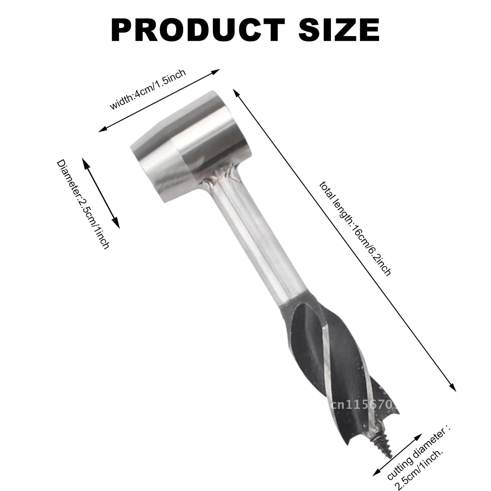 Инструмент ручной шнек деревянный дрель гаечный ключ прочный стальной кобура