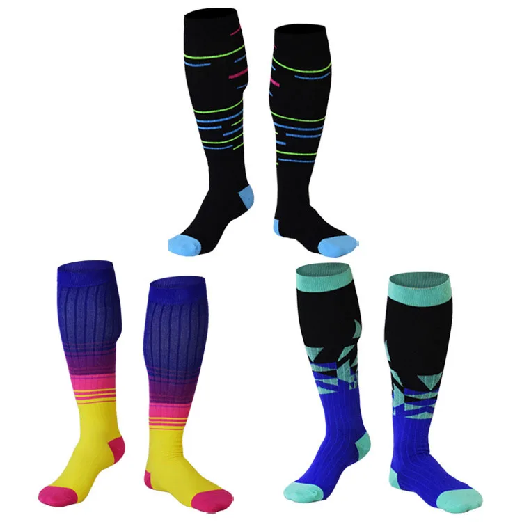 

New Quality Unisex Compression Stockings Cycling Socks Fit Medical Edema, Diabetes, Varicose Veins, Running Marathon Sport Socks