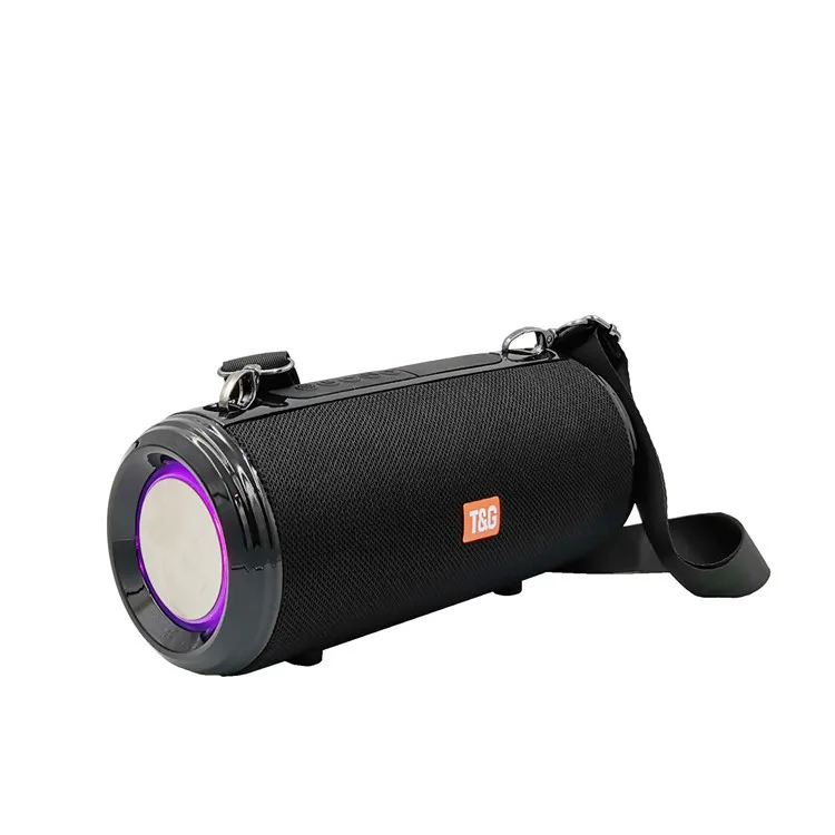 

TG537 Creative Colorful Light Strap Wireless Bluetooth Portable Speaker Outdoor Waterproof Support FM Radio Subwoofer