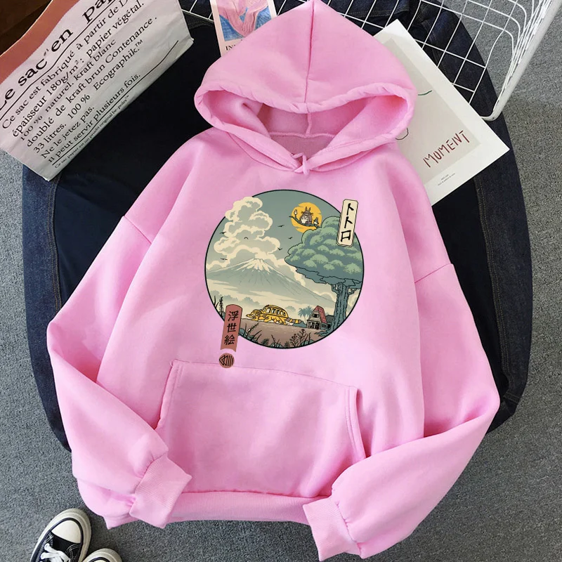 

Studio Ghibli Totoro hoodies women hip hop graphic women hoody printed Ulzzang
