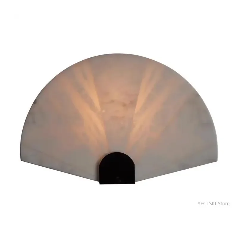 GHJUYIOL Вентилятор в японском стиле мраморная прикроватная тумбочка настенный