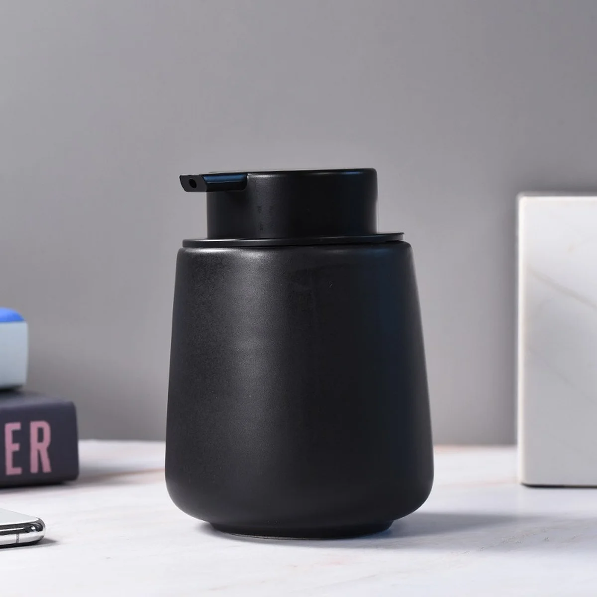 black soap dispenser ceramic hand sanitizer shampoo bottle shower gel foam dispenser liquid soap dispenser bathroom accessories free global shipping