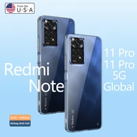 for xiaomi redmi note 11 pro global 4g 5g case crystal clear hard pc shockproof transparent camera protection cover for note 11s