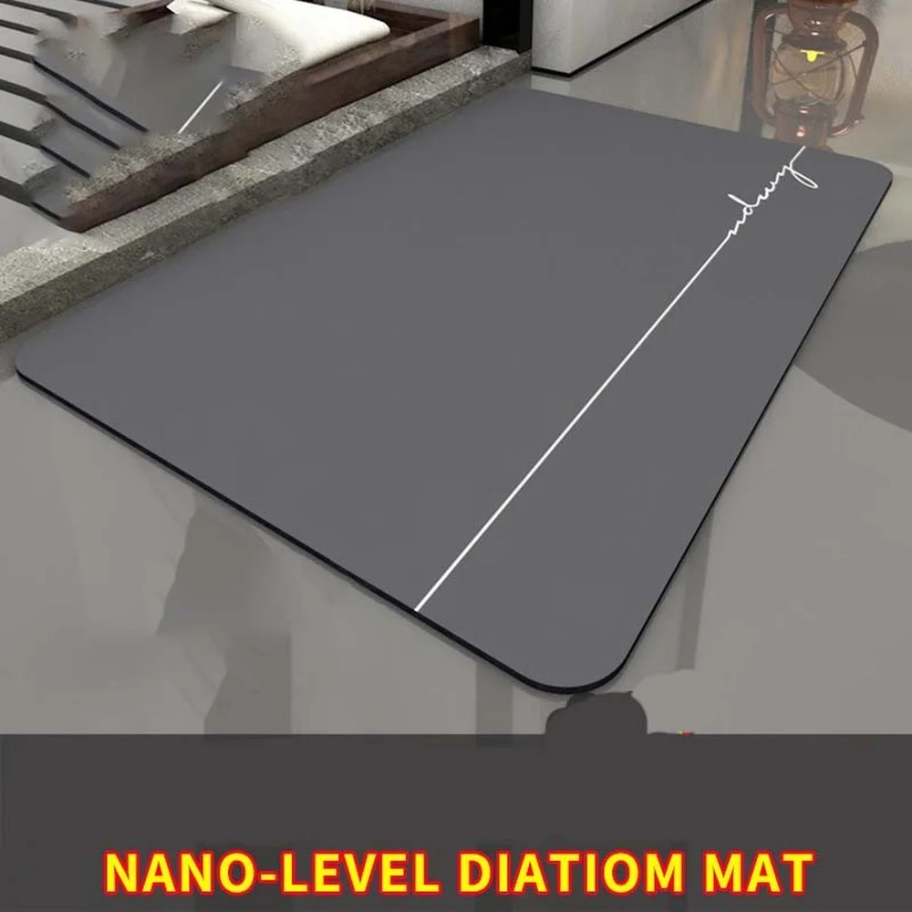 

Quick-Drying Nano Diatom Mud Non-Slip Bathroom Mat Absorbent Diatomite Soft Foot Mat Household Bathroom Mat Door Mat Toilet Rug