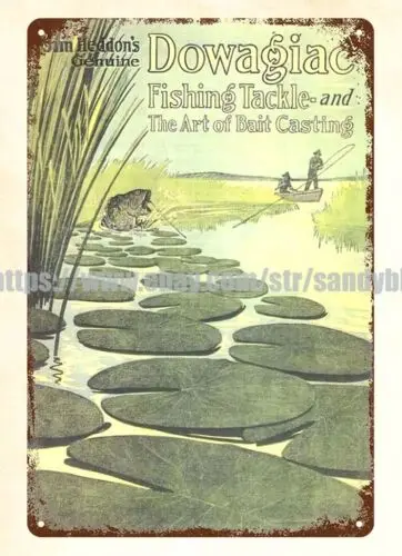 1914 Джим Хеддон даугаик рыболовные снасти искусство приманки забрасывание
