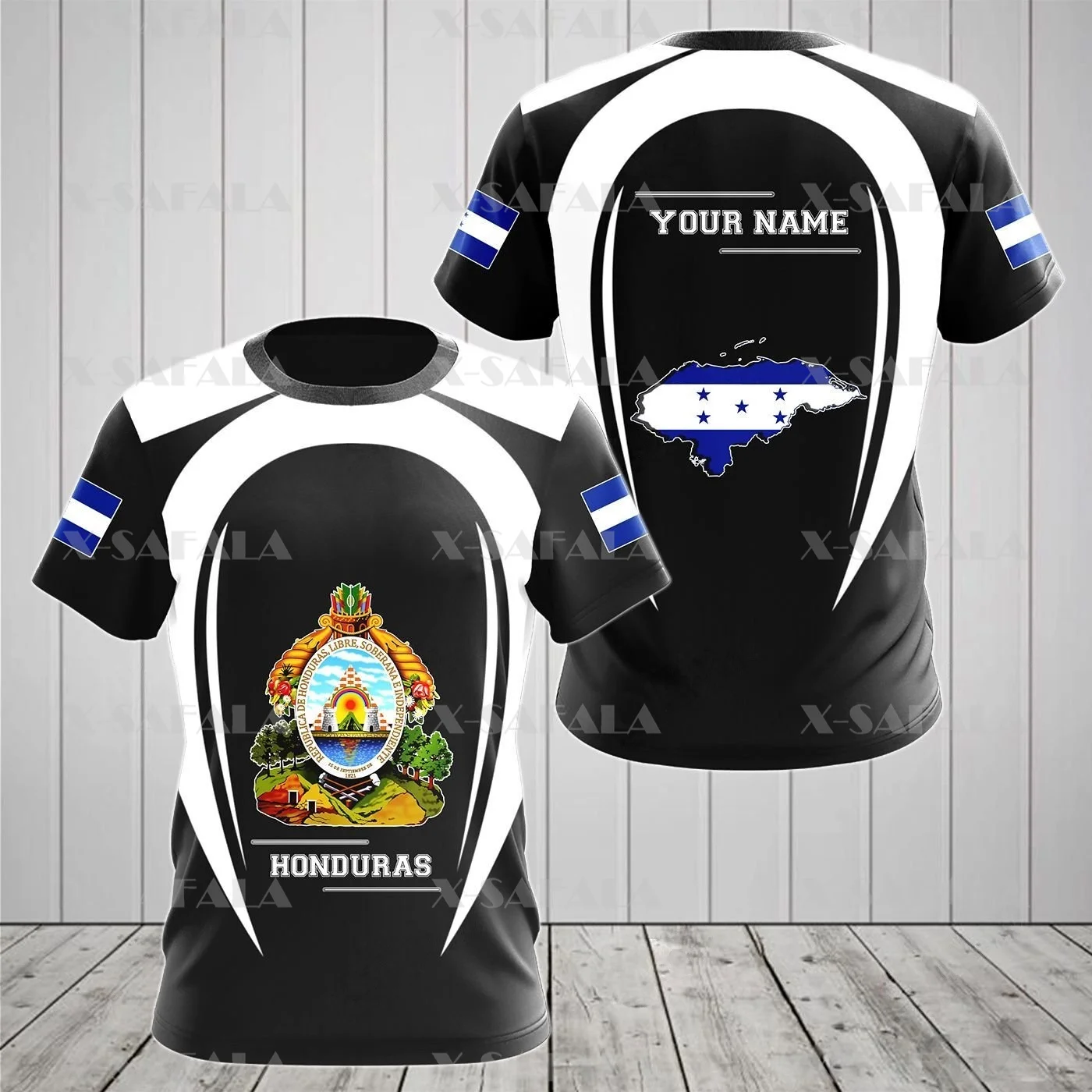 

Гондурас гордится гондурасским флагом страны Любви 3D печать высокое качество футболка лето круглый вырез Мужской Женский Повседневный Топ...