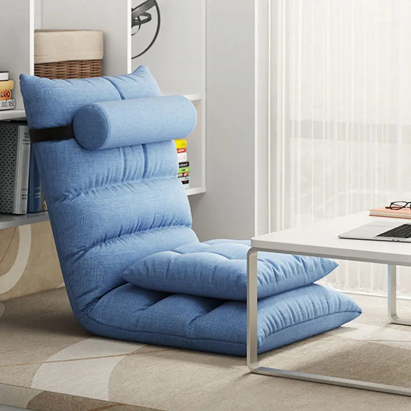Silla reclinable plegable para sala de estar, sofá individual de madera maciza,...