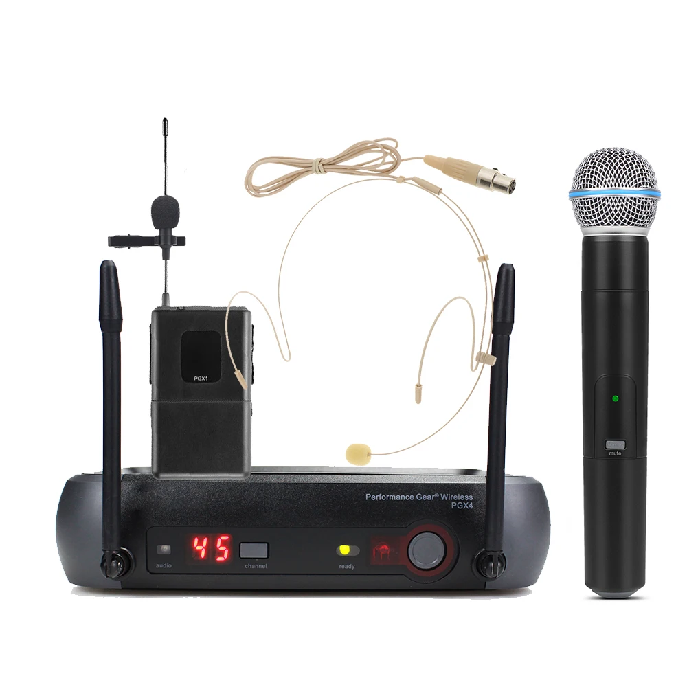 Фото PGX4 BETA58 UHF Беспроводной микрофон Кардиоидный портативный вокальный сценический студийный микрофон PGX24 BETA58A №1