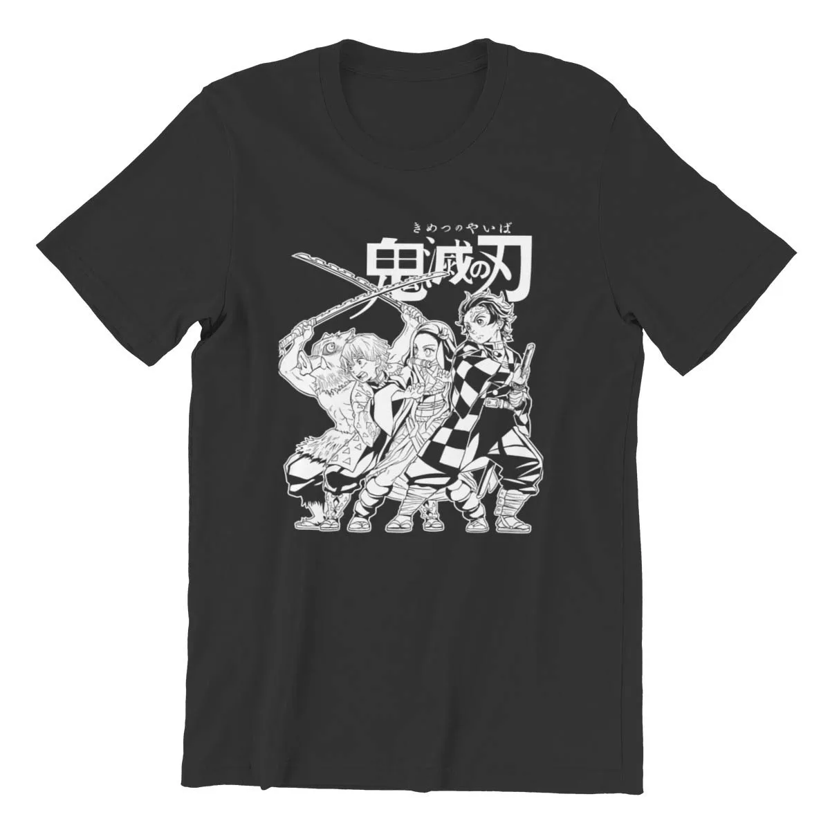 Slayer Demon Anime Gift Summer Men Cotton Tshirt Tees Tops Anime Harajuku Streetwear