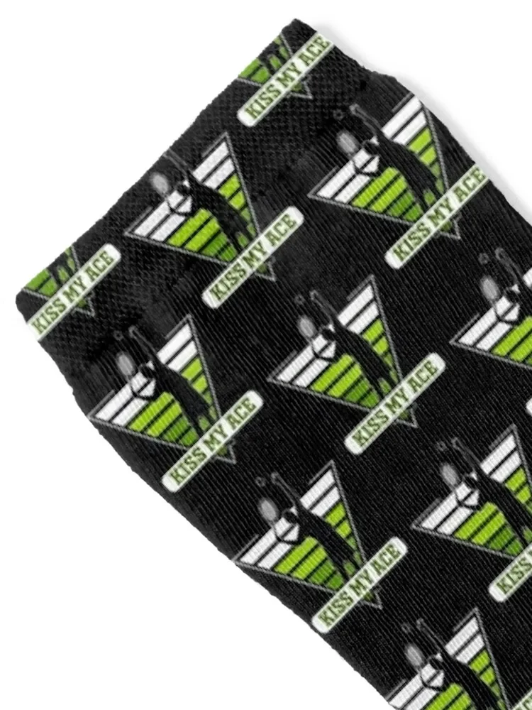 Забавные теннисные носки Kiss My Ace для любителей тенниса противоскользящие