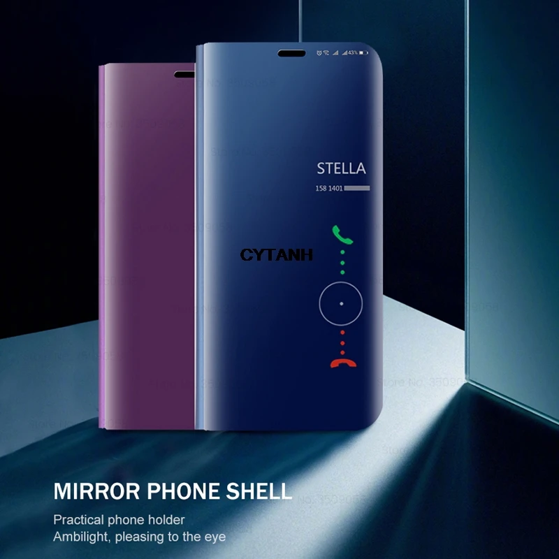 Фото Чехол-книжка Smart Mirror из кожи для Honor X8b 4G (HonorX8b, X 8b, X8 b, LLY-LX1) 6.7 дюйма с магнитной подставкой №3