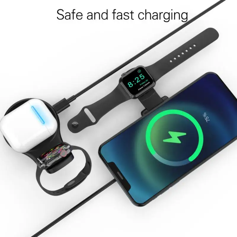 

Quick Charging Dock Station Portable Adjustment Wireless Charger Multifunctional Black Fast Wireless Charging For Iphone 15w