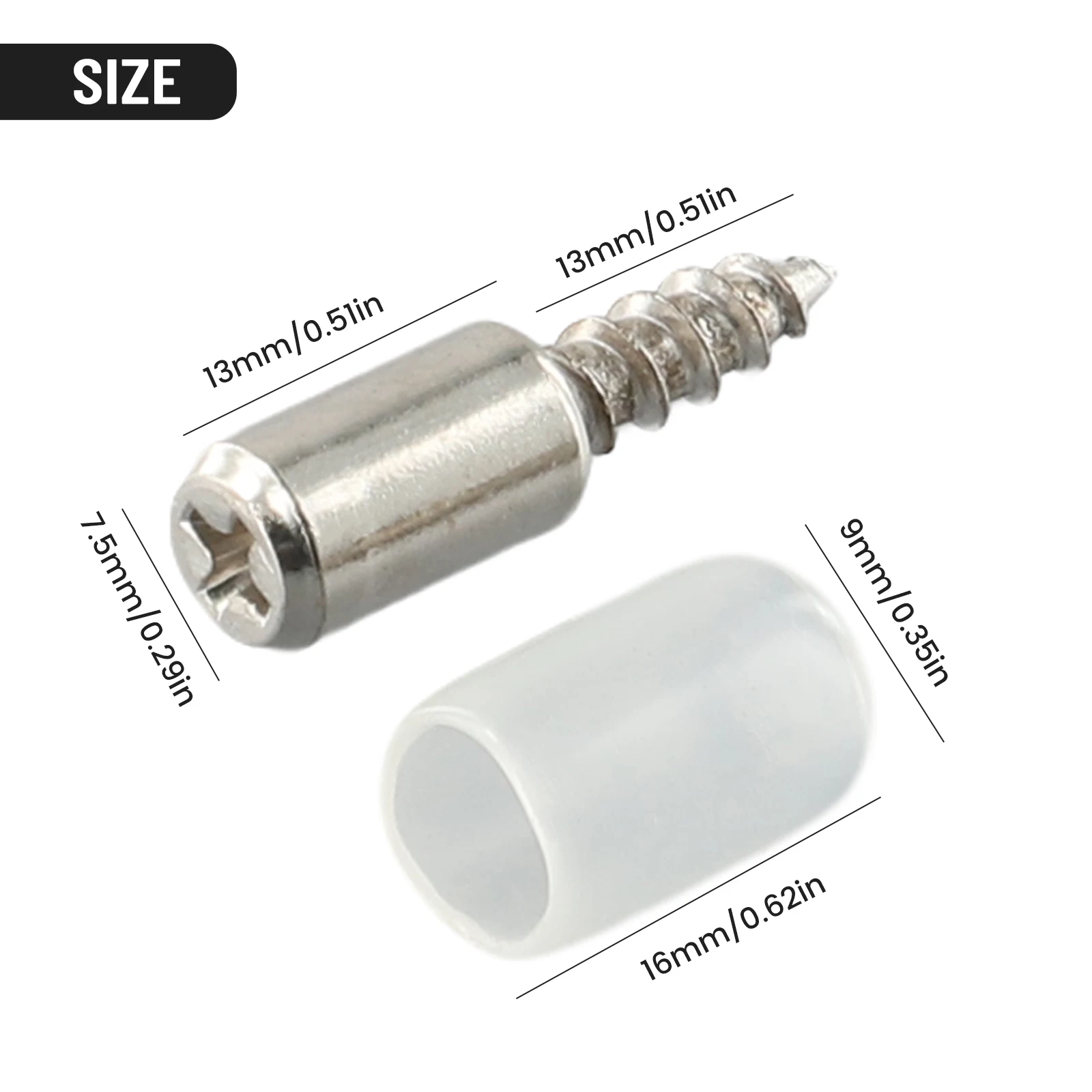 

Durable Exquisite High Quality Practical Brand New Support Nails Accessories Laminate Nail Self-tapping Silver