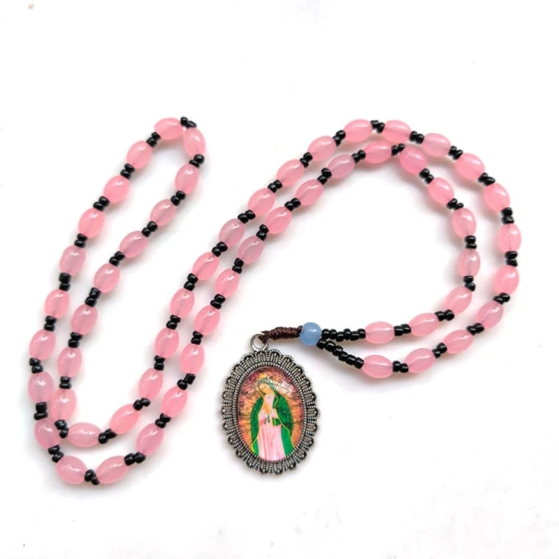 Религиозные украшения на шею шейная цепочка с четками из бисера модная ключицу