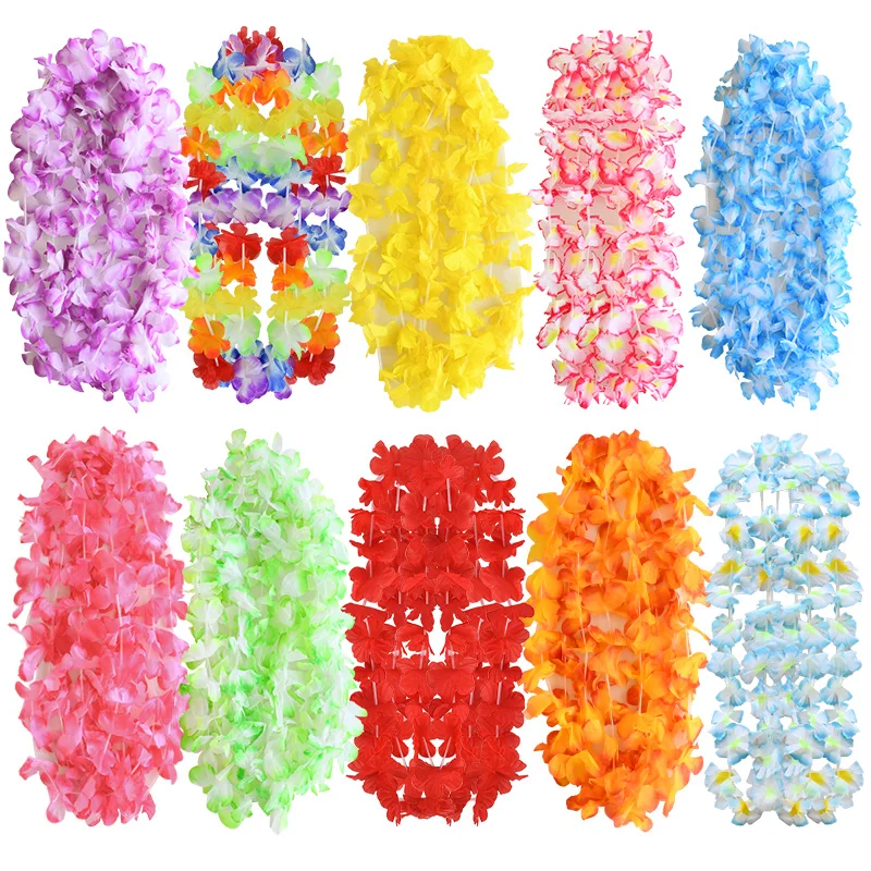 

Гавайские искусственные цветы, гирлянда, набор 10/20/50 шт. xunyihappy