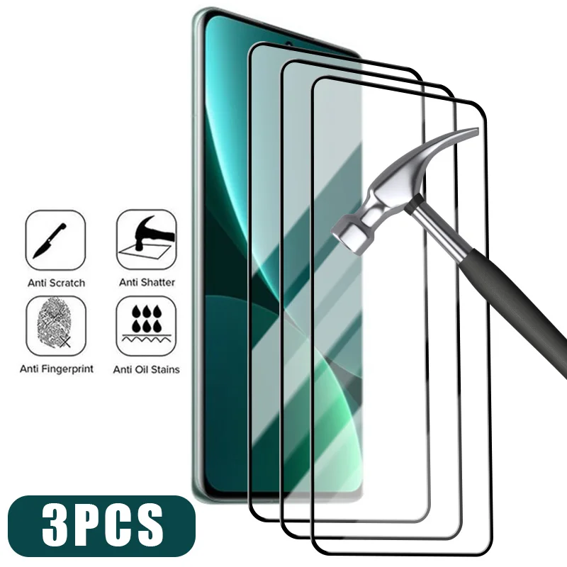 

3PCS Tempered Glass for Xiaomi Mi 12T 11T 9T 10T Pro 5G 9 A2 Lite A3 Screen Protcetor for Poco X3 NFC X4 M4 M3 F2 Pro 5G M5S M5