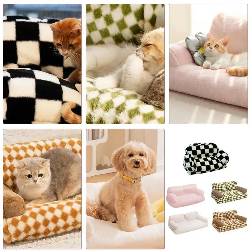 

Pet Sofa Washable Cats Couch Large Pet Basket Portable Dog Bed Puppy Cushion Large Pet Basket Kitten Sleeping Bed Pet Rest Couch