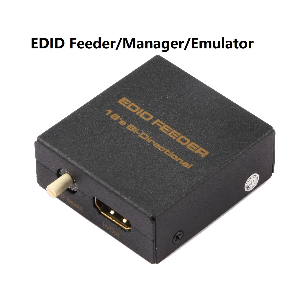 4K HDMI EDID Emulator DTS LPCM AC3 16 Ways 1.4 HDMI Bi-Directional EDID Feeder Manager Self-Powered for DVD HDTV Soundbar