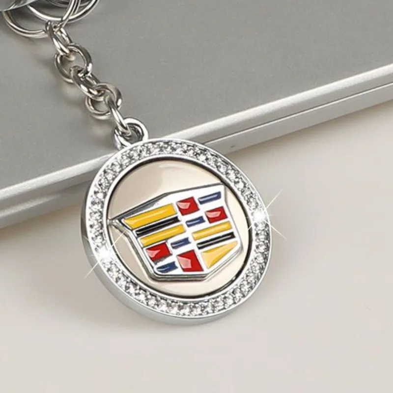 

Автомобильные брелоки из сплава с бриллиантами, подвеска-брелок, украшение для Cadillac ATS BLS CT5 CT6 CTS ESCALADE EXT SLS STS XLR XT4 XT6 XTS